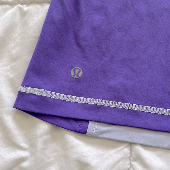 Lululemon purple tank with criss cross straps - Picture 5 of 6